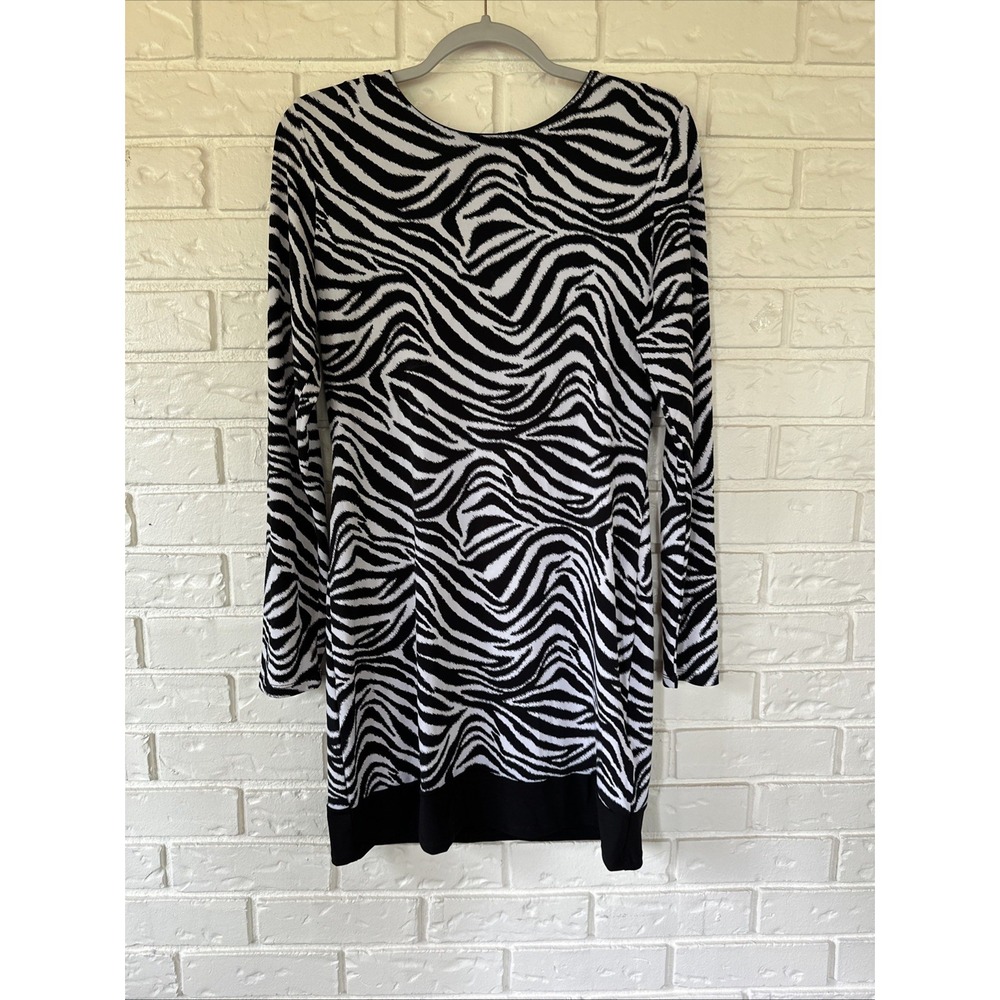 Michael Kors Women's‎ Size M Y2K Zebra Print A-line Dress